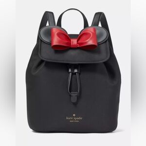 NWT Kate Spade x Disney Black 3D Ear Flap Minnie Backpack